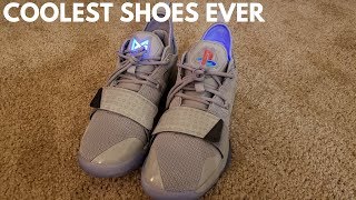 Unboxing PLAYSTATION SHOES... Where's the Xbox Shoe?? (Nike PG 2.5)