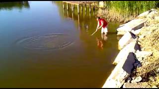 Мега карп на Барабое!!! Carp fishing Ukraine Супер рыбалка:)