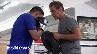 Amir Khan Looking Like A New Boxer With Joe Goossen EsNews Boxing