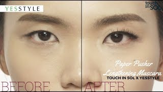 Lightweight Long Lashes | touch in SOL Paper Pusher Lengthening Mascara | YesStyle Korean Beauty