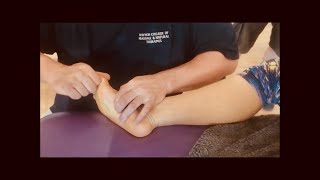Foot massage. Reflexology. Brandon working Lauren part 4