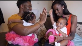 Twin babies dancing 1st birthday Party
