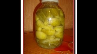 Огурцы под капроновой крышкой с горчичным порошком
