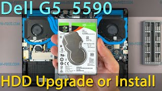 Dell G5 5590 How to install SSD or Hard Drive replacement