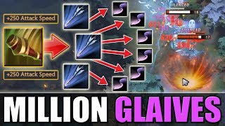 1 Hit - Team Wipe [Million glaives combo: Boundless Strike + Marksmanship] Dota 2 Ability Draft