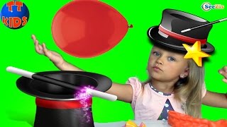 Фокусы с Фиксиками и Ярославой. Симка и Нолик – Фокус с Воздушными Шариками. Видео для детей