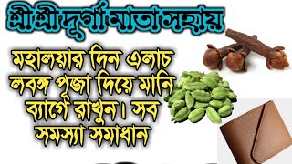 মহালয়ার দিন মানিব্যাগে রাখুন এলাচ এবং লবঙ্গ আর্থিক উন্নতি অবধারিত