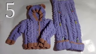 Как связать костюм для детей до 1,5 года часть 5