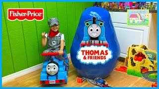 World's Biggest Thomas and Friends Egg Surprise Opening w/ TrackMaster Play Sets!