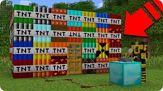 CASA DE TNT EXPLOTA Y DESTRUYE EL MUNDO DE MINECRAFT ?