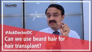 Can we use beard hair for hair transplant? | HairMD, Pune