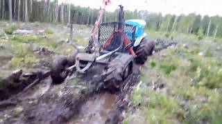 Т-40 ТУРБО гонит волну грязи после дождя