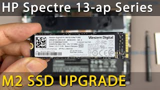HP Spectre x360 13-ap Convertible How to install M2 SSD upgrade