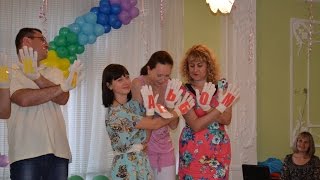 Игры с родителями и детьми на выпускном в детском саду.