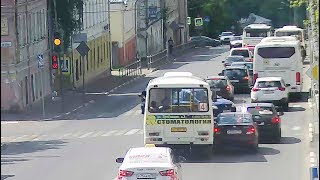 ДТП в Серпухове. Не учёл габариты... 12 августа 2017г.