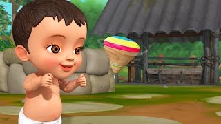 Bongaram (Spinning Top) | Telugu Rhymes for Children |Infobells