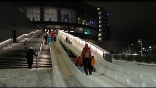 Горки у Ельцин Центра - самые крутые горки 2018 в Екатеринбурге!