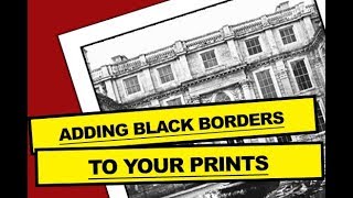 Darkroom Photography Process - BLACK BORDERS