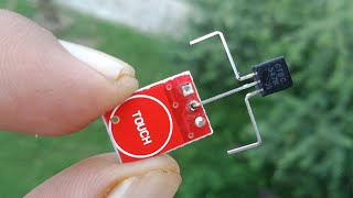 TOP 2 ELECTRONIC PROJECTS WITH TTP223 TOUCH SENSOR, BC 547 TRANSISTOR AND TRANSISTOR D718.