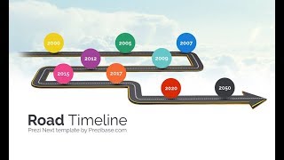 Road Timeline Presentation Template for Prezi