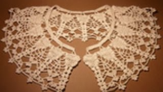 Ажурный воротничек крючком №5