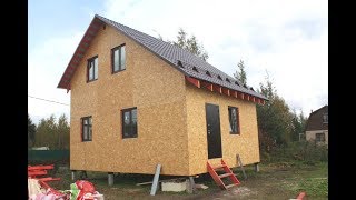 Каркасный дом 7.7х6.2 метра от "Три Строителя" | Видео обзор