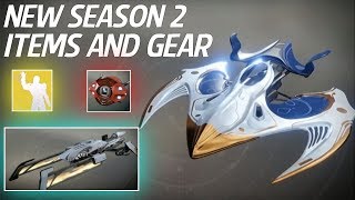 Destiny 2 - New Season 2 Loot! New Iron Banner & Trials Gear, Exotic Ships, Sparrows, Emotes & More!