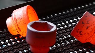 Incredible forging machine at factory. Most dangerous machine I've ever seen.