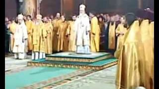 Рождественская служба в Храме Христа Спасителя