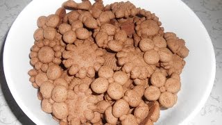 Вкусное и красивое шоколадное печенье через Пресс.