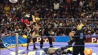 La Parka Jr., Luzbel, Octagón vs Cibernético, Espíritu, Muerte Cibernetica