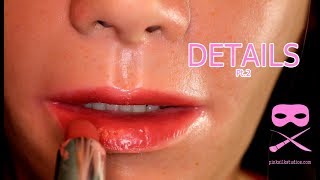 Details Part 2 (silicone female mask)
