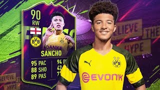 FIFA 19 Future Star Sancho Review (90) Future Star Jadon Sancho Player Review | FIFA 19 Future Stars