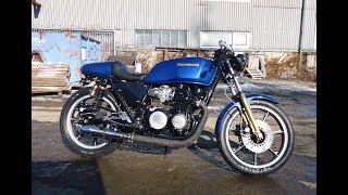 Kawasaki KZ 750 E2 - Cafe racer build story - Blue Berry Project