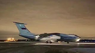 Прибытие самолетов военно-транспортной авиации ВКС России из Казахстана на аэродром Чкаловский