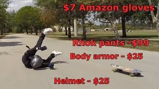 JUMPING OFF MOTORCYCLE TO TEST AMAZON GEAR