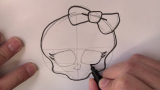 Wie zeichnet man einen Monster High Totenkopf