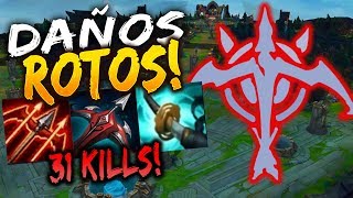 31 KILLS! PARTIDA EPICA! TODO DEPENDE DE MI! imprescindible BIG PLAYS! lol   eldelabarrapan