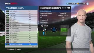 PES 2017 myClub - Agent Iconic moments players list