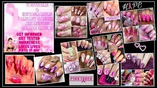 ?Youtubers & IGrammers Breast Cancer Awareness Nailart Colllab - PINKTOBER?