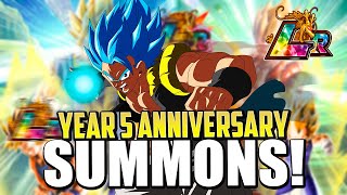 How It Feels To Pull Featured Units On The NEW LR Blue Gogeta Dokkan 5 Year Anniversary Banner
