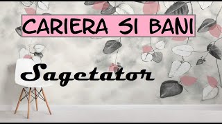 Sagetator | Cariera si Bani | "Aveti mult de munca, dar veti avea succes!"