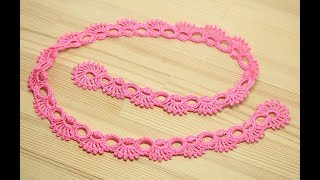 Кайма для ирландского кружева - урок вязания крючком - crochet irish lace