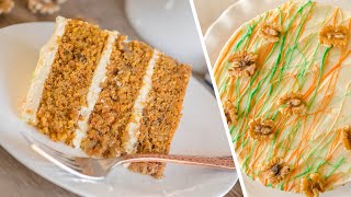 МОРКОВНЫЙ ТОРТ | простой рецепт очень вкусного торта | нежные коржи + крем-чиз | CARROT CAKE