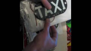Светодиодная надпись taxi
