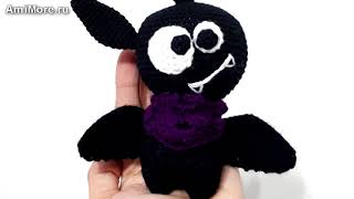Амигуруми: схема Летучей Мыши. Игрушки вязанные крючком. Free crochet patterns.