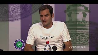 Roger Federer Wimbledon 2017 final full english press conference