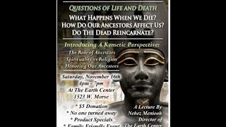 ANCESTRAL SPIRIT LECTURE by Nehez Meniooh