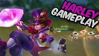 FIRST HARLEY GAMEPLAY! MAGIC MARKSMAN?! MOBILE LEGENDS