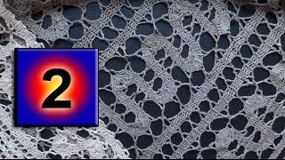 2- Bruges lace crochet Мастер класс Брюггское кружево вязание крючком урок